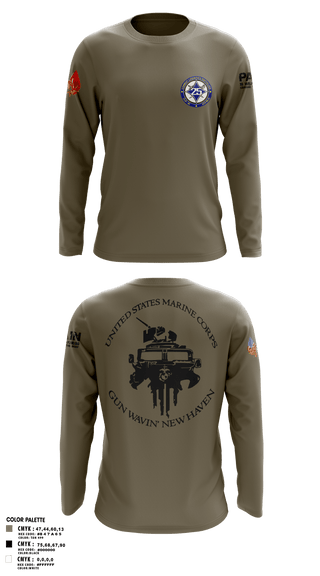 Long Sleeve Performance Shirt, Maintenance Service Company, Marines, Teamtime, Team time, sublimation, custom sports apparel, team uniforms, spirit wear, spiritwear, sports uniforms, custom shirts, team store, custom team store, fundraiser sports, apparel fundraiser