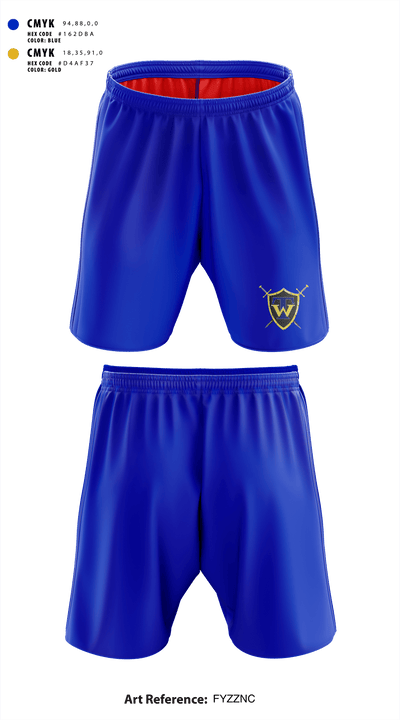 Taylorsville Warrior Football 4945020 Athletic Shorts With Pockets - 1