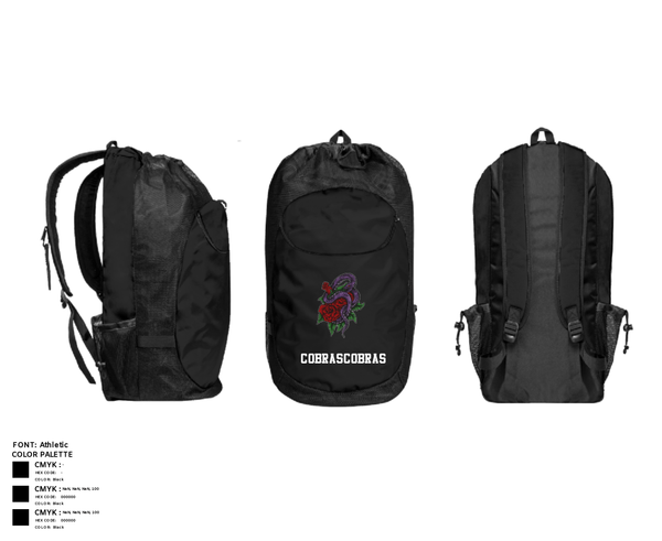 Gear Bag, CobrasCobras, Swimming, Teamtime, Team time, sublimation, custom sports apparel, team uniforms, spirit wear, spiritwear, sports uniforms, custom shirts, team store, custom team store, fundraiser sports, apparel fundraiser