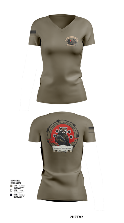 441st Engineer Company 97843489 Women's Short Sleeve V-neck Shirt - 106