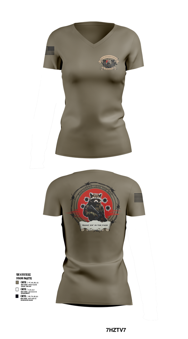 Women's Short Sleeve Vneck Shirt, 441st Engineer Company, Army, Teamtime, Team time, sublimation, custom sports apparel, team uniforms, spirit wear, spiritwear, sports uniforms, custom shirts, team store, custom team store, fundraiser sports, apparel fundraiser