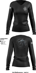 NIRT 4083324 Women's Long Sleeve V-neck Shirt - 13