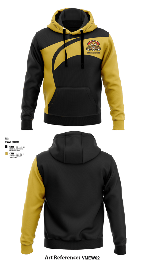 Hoodie, Indiana Cheetahs, Men's Basketball, Teamtime, Team time, sublimation, custom sports apparel, team uniforms, spirit wear, spiritwear, sports uniforms, custom shirts, team store, custom team store, fundraiser sports, apparel fundraiser