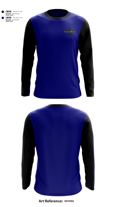 Santa Maria 66283188 Long Sleeve Performance Shirt - 1