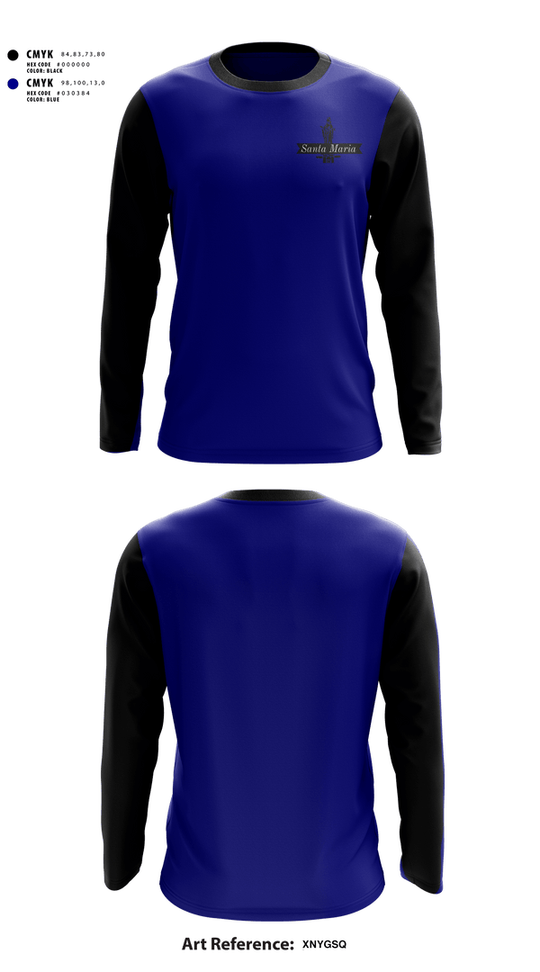 Long Sleeve Performance Shirt, Santa Maria, Men's Soccer, Teamtime, Team time, sublimation, custom sports apparel, team uniforms, spirit wear, spiritwear, sports uniforms, custom shirts, team store, custom team store, fundraiser sports, apparel fundraiser