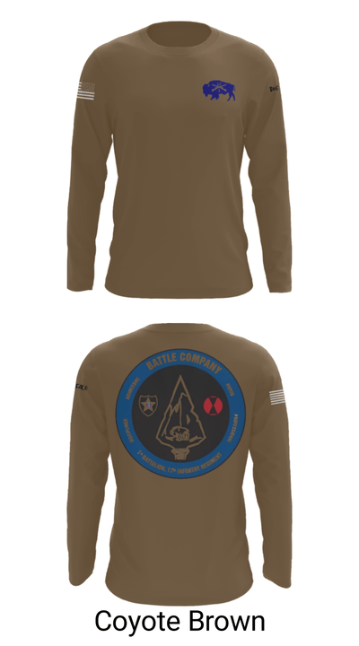 Battle company 1-17IN 67217435 Long Sleeve Performance Shirt - 6