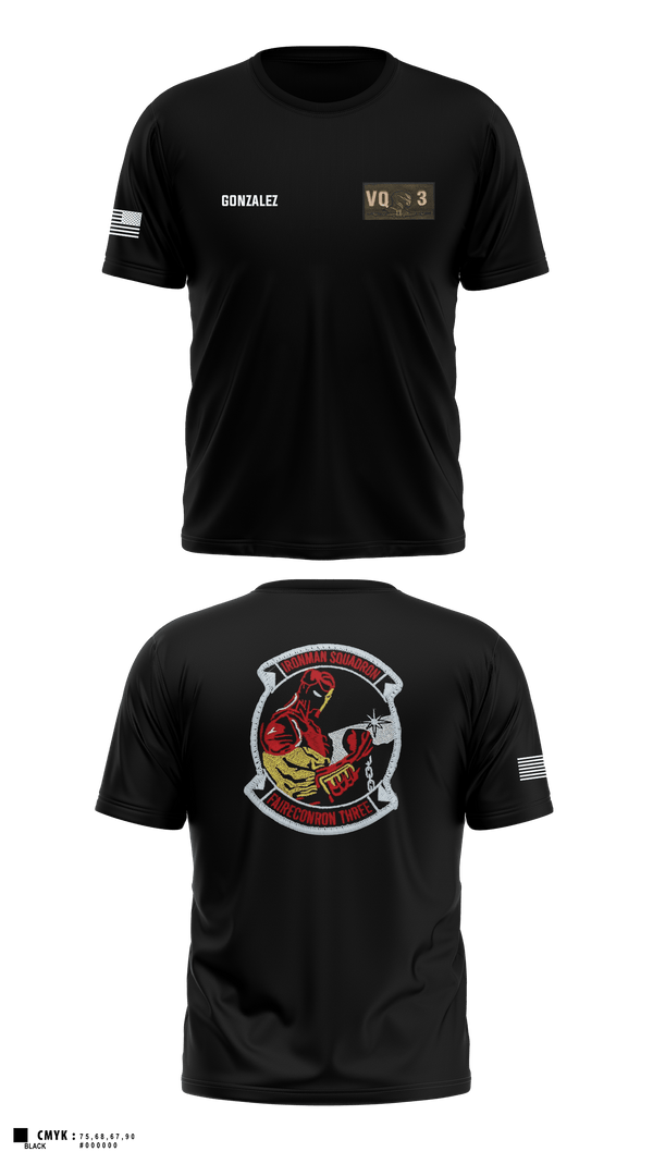 Short Sleeve Performance Shirt, VQ-3 DET TRVS, Navy, Teamtime, Team time, sublimation, custom sports apparel, team uniforms, spirit wear, spiritwear, sports uniforms, custom shirts, team store, custom team store, fundraiser sports, apparel fundraiser