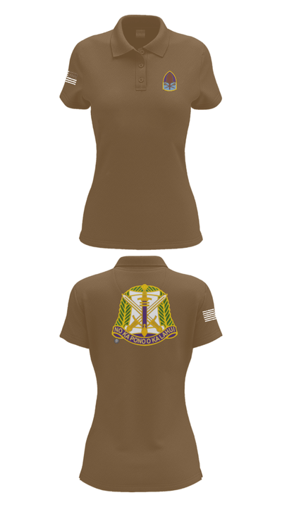 322 civil affairs brigade 15176407 Women's Short Sleeve Performance Polo  - 14