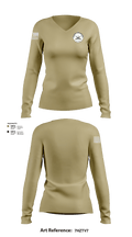 Tuskegee Narcotics Unit 29309263 Women's Long Sleeve V-neck Shirt - 3