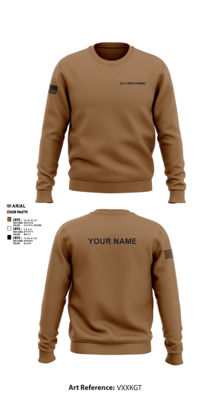 Crew Neck Sweatshirt, 332 EMXS/AMMO, Air Force, Teamtime, Team time, sublimation, custom sports apparel, team uniforms, spirit wear, spiritwear, sports uniforms, custom shirts, team store, custom team store, fundraiser sports, apparel fundraiser