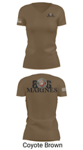 806 Marines 13874790 Women's Short Sleeve V-neck Shirt - 8