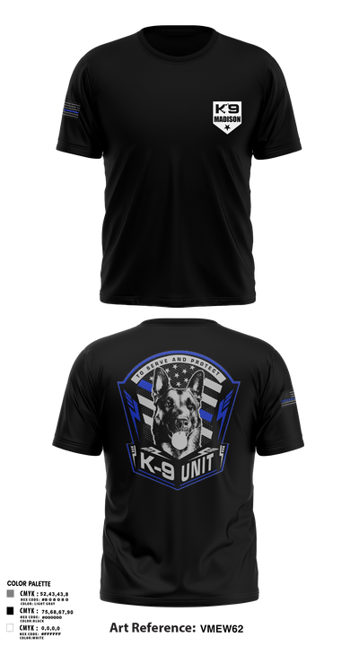 K-9 37862804 Old School Cotton Feel Shirt - 3