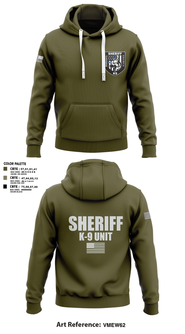 Hoodie, Alexander County Sheriff Office K-9, Police, Teamtime, Team time, sublimation, custom sports apparel, team uniforms, spirit wear, spiritwear, sports uniforms, custom shirts, team store, custom team store, fundraiser sports, apparel fundraiser