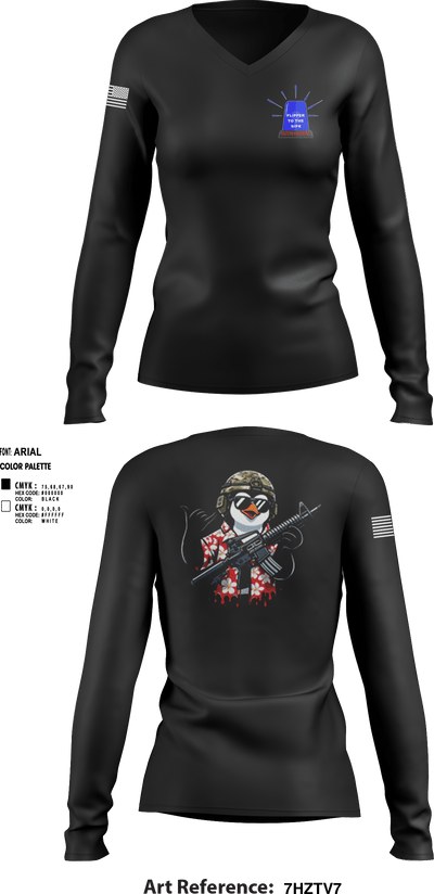 SAE 65229274 Women's Long Sleeve V-neck Shirt - 4