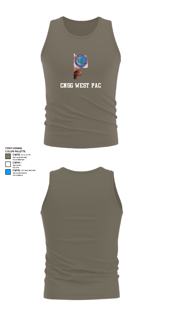 Tank Top, CNSG WEST PAC, , Teamtime, Team time, sublimation, custom sports apparel, team uniforms, spirit wear, spiritwear, sports uniforms, custom shirts, team store, custom team store, fundraiser sports, apparel fundraiser