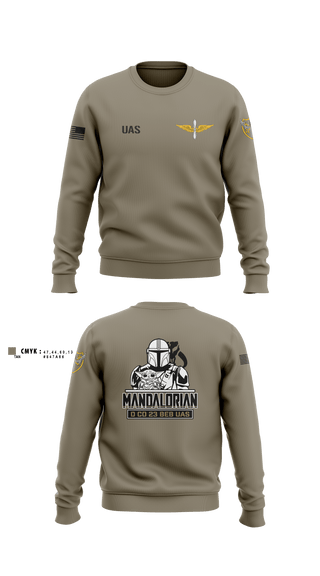 Crew Neck Sweatshirt, 23rd BEB UAS, Army, Teamtime, Team time, sublimation, custom sports apparel, team uniforms, spirit wear, spiritwear, sports uniforms, custom shirts, team store, custom team store, fundraiser sports, apparel fundraiser