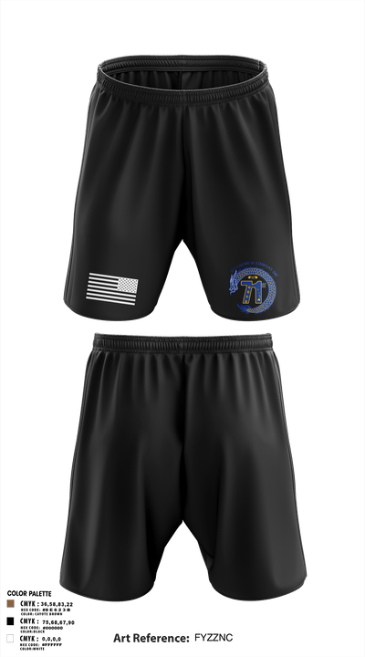 71st Chemical Company (HR) 90484778 Athletic Shorts With Pockets - 3
