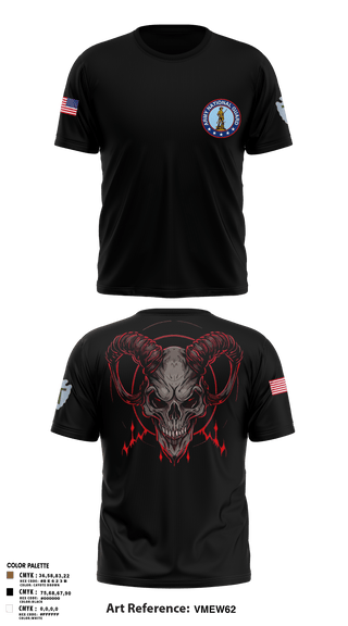 Old School Cotton Feel Shirt, Delta Company 3-144th Infantry, National Guard, Teamtime, Team time, sublimation, custom sports apparel, team uniforms, spirit wear, spiritwear, sports uniforms, custom shirts, team store, custom team store, fundraiser sports, apparel fundraiser