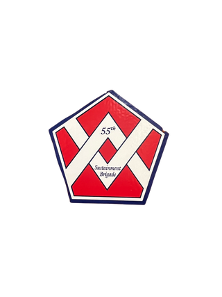 55th Sustainment Brigade 67361333 Stainless Steel Water Bottle with a Straw Lid