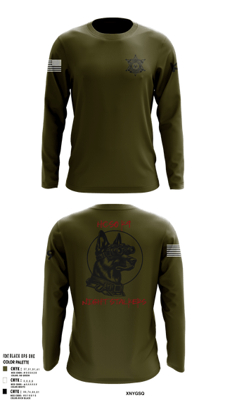 Long Sleeve Performance Shirt, Hancock County Sheriffs Office K9 Unit, , Teamtime, Team time, sublimation, custom sports apparel, team uniforms, spirit wear, spiritwear, sports uniforms, custom shirts, team store, custom team store, fundraiser sports, apparel fundraiser