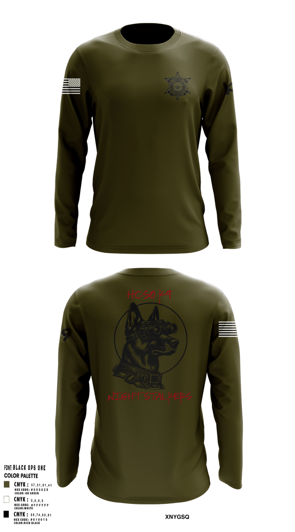 Long Sleeve Performance Shirt, Hancock County Sheriffs Office K9 Unit, , Teamtime, Team time, sublimation, custom sports apparel, team uniforms, spirit wear, spiritwear, sports uniforms, custom shirts, team store, custom team store, fundraiser sports, apparel fundraiser