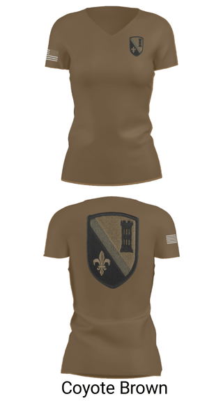 Women's Short Sleeve Vneck Shirt, 844th ECC, National Guard, Teamtime, Team time, sublimation, custom sports apparel, team uniforms, spirit wear, spiritwear, sports uniforms, custom shirts, team store, custom team store, fundraiser sports, apparel fundraiser