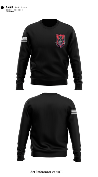 Crew Neck Sweatshirt, D Co 2-13th AVN REGT, Army, Teamtime, Team time, sublimation, custom sports apparel, team uniforms, spirit wear, spiritwear, sports uniforms, custom shirts, team store, custom team store, fundraiser sports, apparel fundraiser