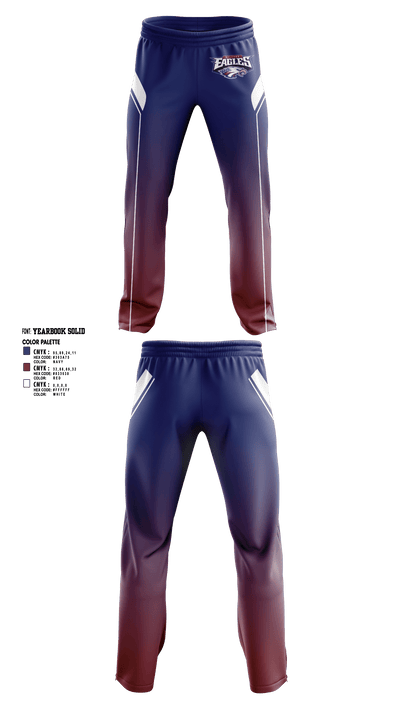 Milford Eagles Pop Warner Football and Cheer 85500081 Sweatpants - 1