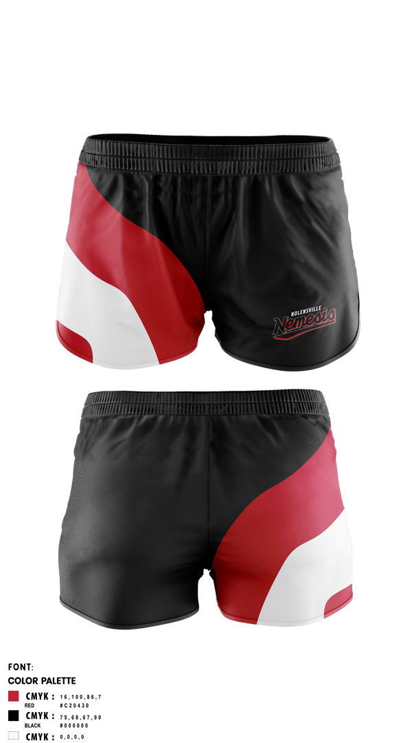 Women's Shorts, NEMESISOCS 117th RTI, Softball, Teamtime, Team time, sublimation, custom sports apparel, team uniforms, spirit wear, spiritwear, sports uniforms, custom shirts, team store, custom team store, fundraiser sports, apparel fundraiser