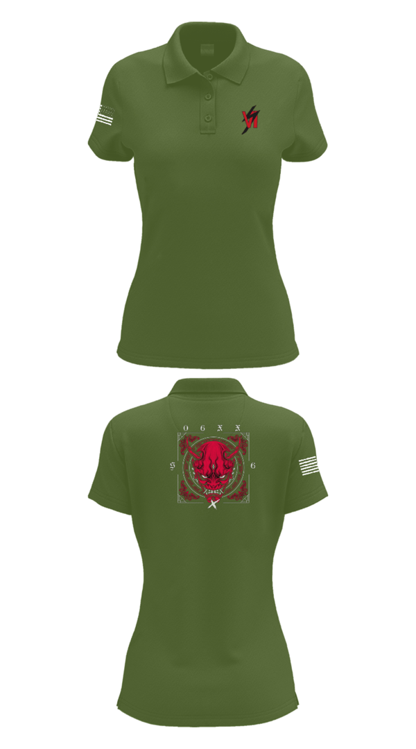 Women's Short Sleeve Performance Polo, 3d SGX, Marines, Teamtime, Team time, sublimation, custom sports apparel, team uniforms, spirit wear, spiritwear, sports uniforms, custom shirts, team store, custom team store, fundraiser sports, apparel fundraiser