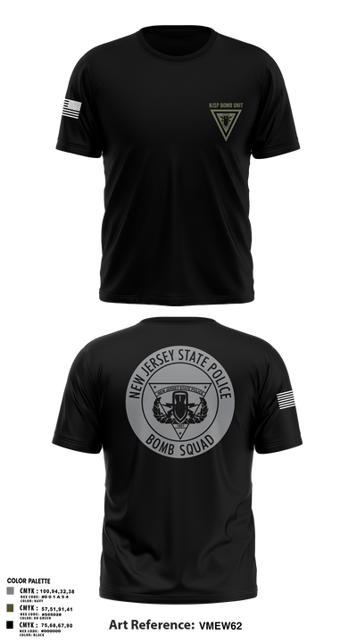 NJSP BOMB UNIT 44514852 Old School Cotton Feel Shirt - 193