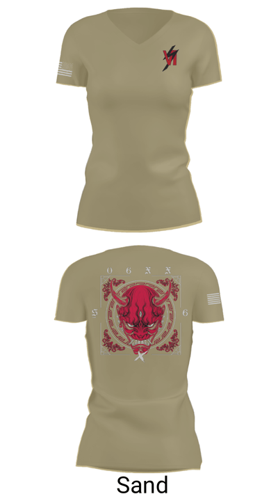3d SGX 10101271 Women's Short Sleeve V-neck Shirt - 88