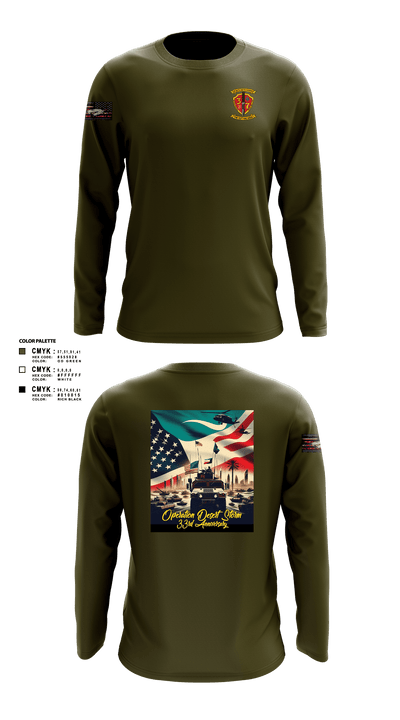 3/7 India Co. Wpns Plt 50459074 Long Sleeve Performance Shirt - 102