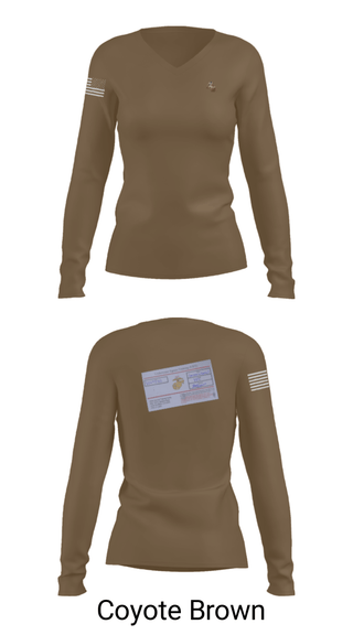 Women's Long Sleeve Vneck Shirt, 1/4, Marines, Teamtime, Team time, sublimation, custom sports apparel, team uniforms, spirit wear, spiritwear, sports uniforms, custom shirts, team store, custom team store, fundraiser sports, apparel fundraiser