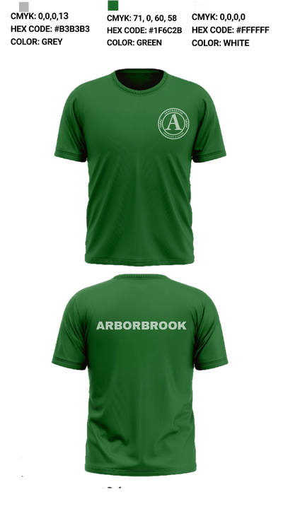 Arborbrook Christian Academy Falcons 15846524 Short Sleeve Performance Shirt - 1