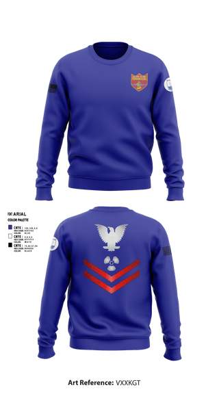 Crew Neck Sweatshirt, USS COOK FF-1083, Navy, Teamtime, Team time, sublimation, custom sports apparel, team uniforms, spirit wear, spiritwear, sports uniforms, custom shirts, team store, custom team store, fundraiser sports, apparel fundraiser