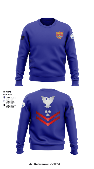 USS COOK FF-1083 34128089 Crew Neck Sweatshirt - 1