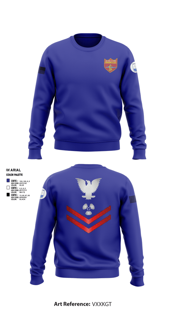 Crew Neck Sweatshirt, USS COOK FF-1083, Navy, Teamtime, Team time, sublimation, custom sports apparel, team uniforms, spirit wear, spiritwear, sports uniforms, custom shirts, team store, custom team store, fundraiser sports, apparel fundraiser