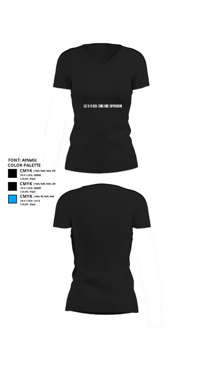 LCU 2031 ENGINE DIVISION 67328670 Women's Short Sleeve V-neck Shirt - 24