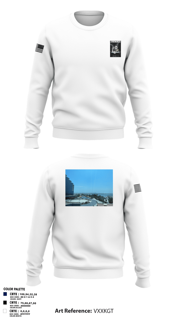 Crew Neck Sweatshirt, VQ-1, Navy, Teamtime, Team time, sublimation, custom sports apparel, team uniforms, spirit wear, spiritwear, sports uniforms, custom shirts, team store, custom team store, fundraiser sports, apparel fundraiser