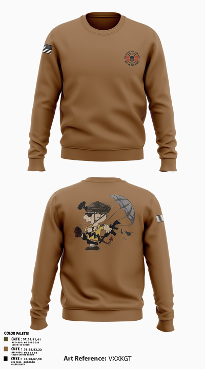 3rd Platoon, CCo, 1-508th PIR 77513198 Crew Neck Sweatshirt - 2