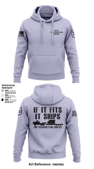 Hoodie, 740TH TRANSPORTATION COMPANY, National Guard, Teamtime, Team time, sublimation, custom sports apparel, team uniforms, spirit wear, spiritwear, sports uniforms, custom shirts, team store, custom team store, fundraiser sports, apparel fundraiser