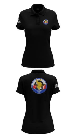 Women's Short Sleeve Performance Polo, 506th PIR, Army, Teamtime, Team time, sublimation, custom sports apparel, team uniforms, spirit wear, spiritwear, sports uniforms, custom shirts, team store, custom team store, fundraiser sports, apparel fundraiser