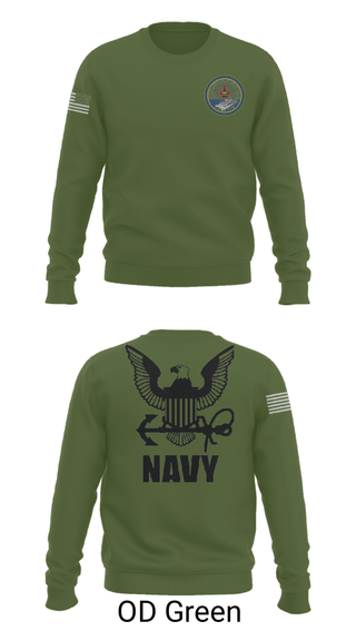 Crew Neck Sweatshirt, Cvn 77 IM-5, Navy, Teamtime, Team time, sublimation, custom sports apparel, team uniforms, spirit wear, spiritwear, sports uniforms, custom shirts, team store, custom team store, fundraiser sports, apparel fundraiser