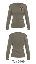 A CO 2-113th 30302510 Women's Long Sleeve V-neck Shirt - 77