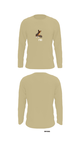 Long Sleeve Performance Shirt, FBI, Police, Teamtime, Team time, sublimation, custom sports apparel, team uniforms, spirit wear, spiritwear, sports uniforms, custom shirts, team store, custom team store, fundraiser sports, apparel fundraiser