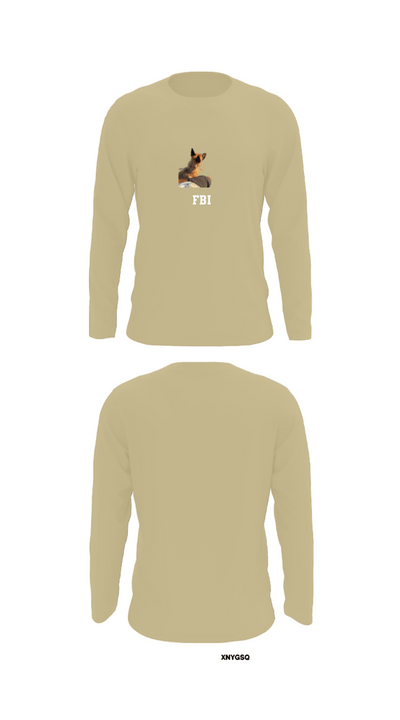 FBI 13370417 Long Sleeve Performance Shirt - 88