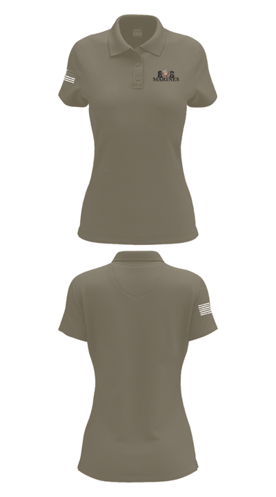 806 Marines 13874790 Women's Short Sleeve Performance Polo  - 75