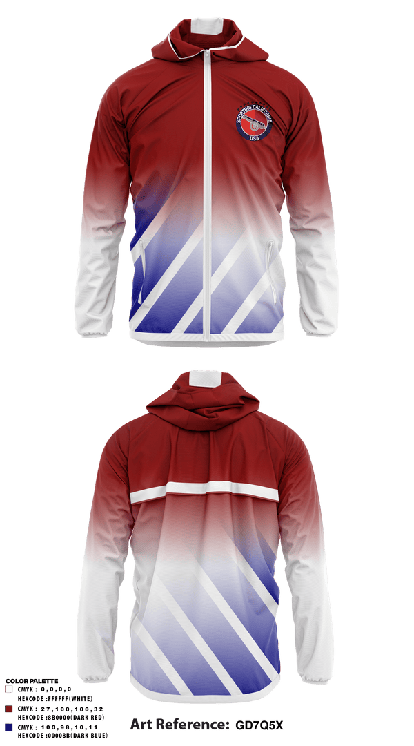 Windbreaker, Sporting California USA, Men's Soccer, Teamtime, Team time, sublimation, custom sports apparel, team uniforms, spirit wear, spiritwear, sports uniforms, custom shirts, team store, custom team store, fundraiser sports, apparel fundraiser