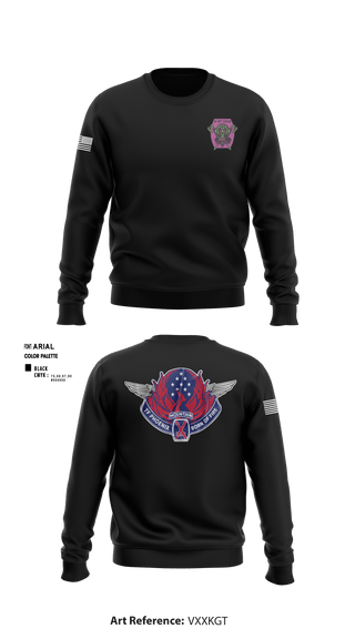 Crew Neck Sweatshirt, HHC 3-10 GSAB, Army, Teamtime, Team time, sublimation, custom sports apparel, team uniforms, spirit wear, spiritwear, sports uniforms, custom shirts, team store, custom team store, fundraiser sports, apparel fundraiser